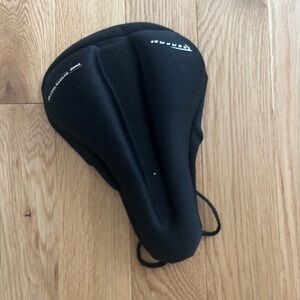 SERFAS Bike Saddle Seat Pad Bicycle Cover Black Drawstring - Deep Groove Design